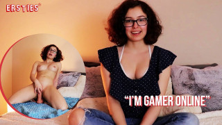 Ersties - American Online Gamer Rides Her Dildo
